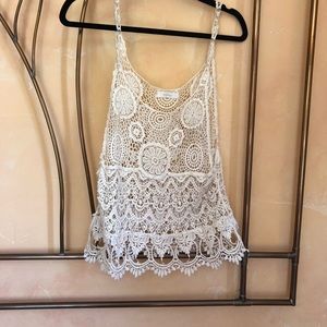 See through Lacy top